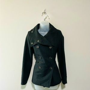 Dark grey peacoat